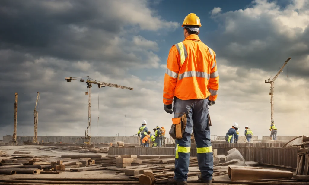 an artistic photo realistic picture of a man worki